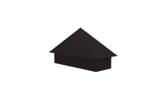 Колпак на полустолб для С20 0,5 PurPro Matt 275 с пленкой RAL 9005 черный