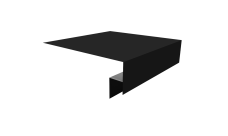 Планка околооконная сложная Блок-Хаус new Grand Line 200х50х27 0,5 PurPro Matt 275 RAL 9005 черный (2м)