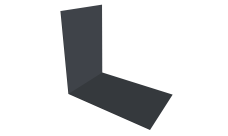 Планка снегозадержания усиливающая 0,45 Drap ST RAL 7024 мокрый асфальт (2м)