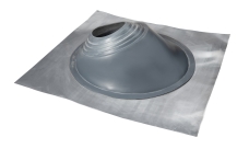 Проходной элемент MF угловой №3.1 (280-460мм) +240 силиконовый (металлический неокрашенный фланец) серый