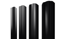 Штакетник М-образный A фигурный 0,45 Drap RAL 9005 черный