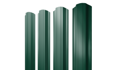 Штакетник Прямоугольный фигурный Grand Line 0,45 Drap TX RAL 6005 зеленый мох