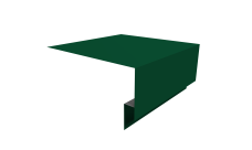 Планка околооконная сложная 250х75х18 (j-фаска) Grand Line 0,5 Satin с пленкой RAL 6005 зеленый мох (3м)