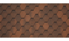 Черепица гибкая Tegola Unica Veneto marrone 423 (коричневый с отливом)