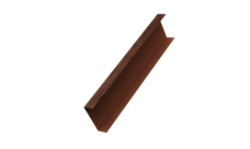 Декоративная накладка на столб универсальная 62х55 для забора жалюзи 0,45 Print Premium Cherry Wood Dark FTC (2м)