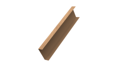 Декоративная накладка на столб универсальная 80х80 для забора жалюзи 0,45 Print Elite Honey Wood TwinColor (3м)