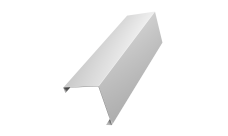 Декоративная накладка на столб универсальная угловая 80х80 для забора жалюзи Grand Line 0,45 Drap TX RAL 9003 сигнальный белый (3м)