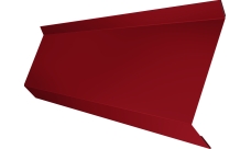 Планка примыкания в штробу 60 Grand Line 0,45 PE с пленкой RAL 3003 рубиново-красный (2м)