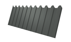 Профнастил С8A v01 фигурный 0,45 PE с пленкой RAL 7005 мышино-серый