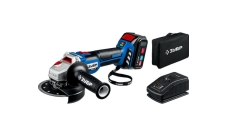 Шлифмашина угловая аккумуляторная ЗУБР Профессионал бесщеточная, 1АКБ, 4Ач, 20В, в сумке (AB-125-41)