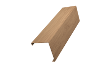 Декоративная накладка на столб универсальная угловая 60х60 для забора жалюзи 0,45 Print Elite Honey Wood TwinColor (3м)