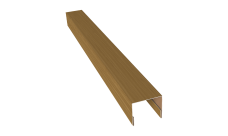 Планка П-образная заборная 24 Grand Line 0,45 Print Elite Honey Wood TwinColor (3м)