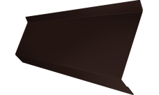 Планка примыкания в штробу 60 Grand Line 0,45 Drap TR RAL 8017 шоколад (3м)