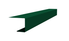 Планка завершающая для Кликфальц Pro 0,45 PE-Double с пленкой RAL 6005 зеленый мох (2м)