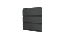 Софит металлический Grand Line полная перфорация 0,5 Rooftop Бархат с пленкой RAL 7016 антрацитово-серый