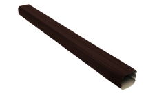 Труба прямоугольная Vortex 1м RAL 8017