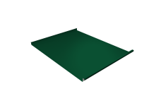 Фальц двойной стоячий Grand Line 0,5 Satin с пленкой на замках RAL 6005 зеленый мох