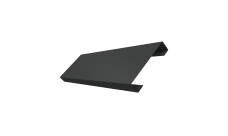 Ламель лицевая 100 забора жалюзи Texas Grand Line 0,5 Velur X RAL 7016 антрацитово-серый