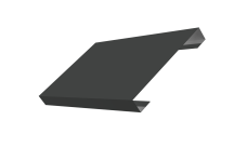 Ламель лицевая 150 забора жалюзи Texas Grand Line 0,5 Satin RAL 7016 антрацитово-серый