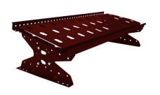 Мостик переходной Grand Line RAL 3011 1м