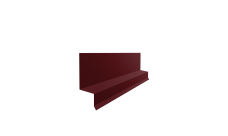 Отлив верхний фальц Grand Line 0,45 Drap TR RAL 3005 красное вино (2м)
