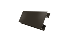 Планка H-образная стыковочная сложная 0,5 Satin с пленкой RR 32 темно-коричневый (2м)