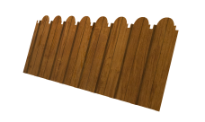 Профнастил C10A фигурный Grand Line 0,45 Print Elite Golden Wood TwinColor