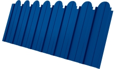 Профнастил C10A фигурный Grand Line 0,5 Satin RAL 5005 сигнальный синий