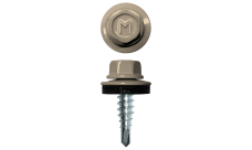 Саморез по металлу Daxmer 4,8х19 (400шт) сверло №2 RAL 1015