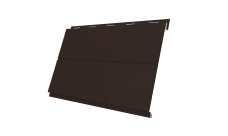 Софит металлический Вертикаль line Grand Line 0,5 Rooftop Бархат с пленкой RR 32 темно-коричневый
