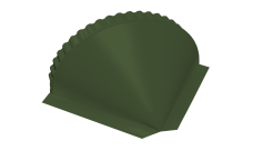 Заглушка конусная Grand Line 0,5 Satin Matt TX RAL 6020 хромовая зелень