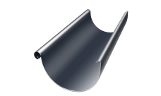 Желоб полукруглый Grand Line ПУ 125мм 3м RAL 7024 мокрый асфальт