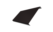 Ламель обратная 200 забора жалюзи Texas 0,5 Rooftop Бархат RAL 9005 черный