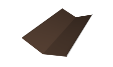 Планка ендовы нижней 300х300 0,5 GreenCoat Pural BT с пленкой RR 887 шоколадно-коричневый (RAL 8017 шоколад) (2м)