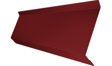 Планка примыкания в штробу 60 Grand Line 0,45 PE с пленкой RAL 3011 коричнево-красный (2м)