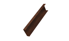 Декоративная накладка на столб универсальная 80х80 для забора жалюзи Grand Line 0,45 Print-Double Premium Cherry Wood Dark F (1,8м)