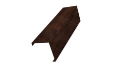 Декоративная накладка на столб универсальная угловая 80х80 для забора жалюзи 0,45 Print Elite Cherry Wood TwinColor (1,8м)