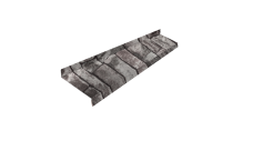 Отлив простой 150 Grand Line 0,45 Print Elite Fine Stone TwinColor (2м)