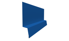 Планка начальная фальц Grand Line 0,45 PE с пленкой RAL 5005 сигнальный синий (3м)