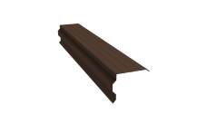 Планка торцевая фигурная 90х110 0,4 PE с пленкой RAL 8017 шоколад (2м)