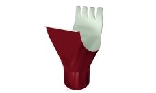 Воронка Grand Line PE 125/90 мм RAL 3005 красное вино