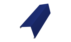 Декоративная накладка на столб универсальная угловая 60х60 для забора жалюзи Grand Line 0,45 PE RAL 5002 ультрамариново-синий (2,5м)