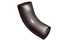 Колено 60 град GL PU 90 мм RAL 8017 шоколад