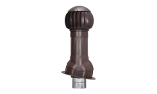 Комплект вентиляции Gervent Твистер для фальцевой кровли и гибкой черепицы изолированный 150/160мм коричневый