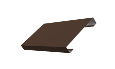 Ламель лицевая 125 забора жалюзи Texas 0,5 Atlas X RAL 8017 шоколад