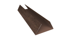 Планка стыковочная составная нижняя Экобрус Grand Line 0,45 Print Elite Antique Wood TwinColor (3м)