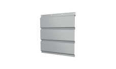 Софит металлический Grand Line без перфорации 0,45 Drap TX с пленкой RAL 7004 сигнальный серый