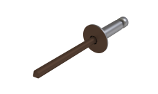 Заклёпка вытяжная Daxmer 4,8х21х14 RAL 8017 (250шт) нерж/нерж