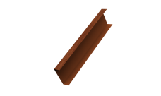 Декоративная накладка на столб универсальная 80х80 для забора жалюзи 0,45 Print Elite Rowan TwinColor (3м)