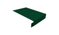 Планка околооконная сложная 300х50х18 (j-фаска) Grand Line 0,45 PE-Double с пленкой RAL 6005 зеленый мох (2м)